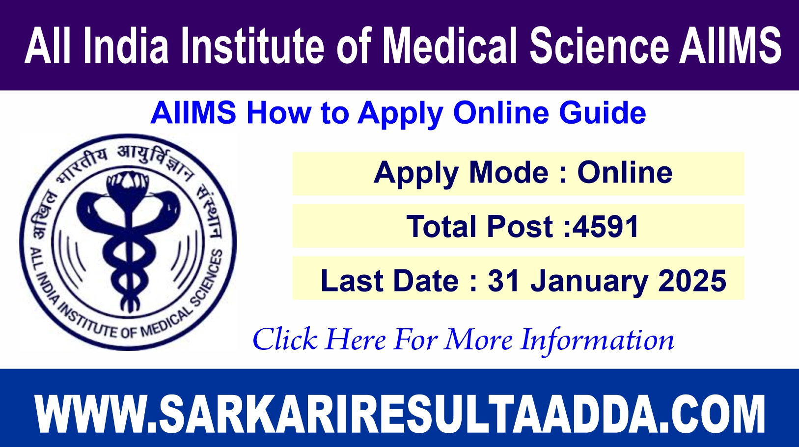 AIIMS How to Apply Online Guide