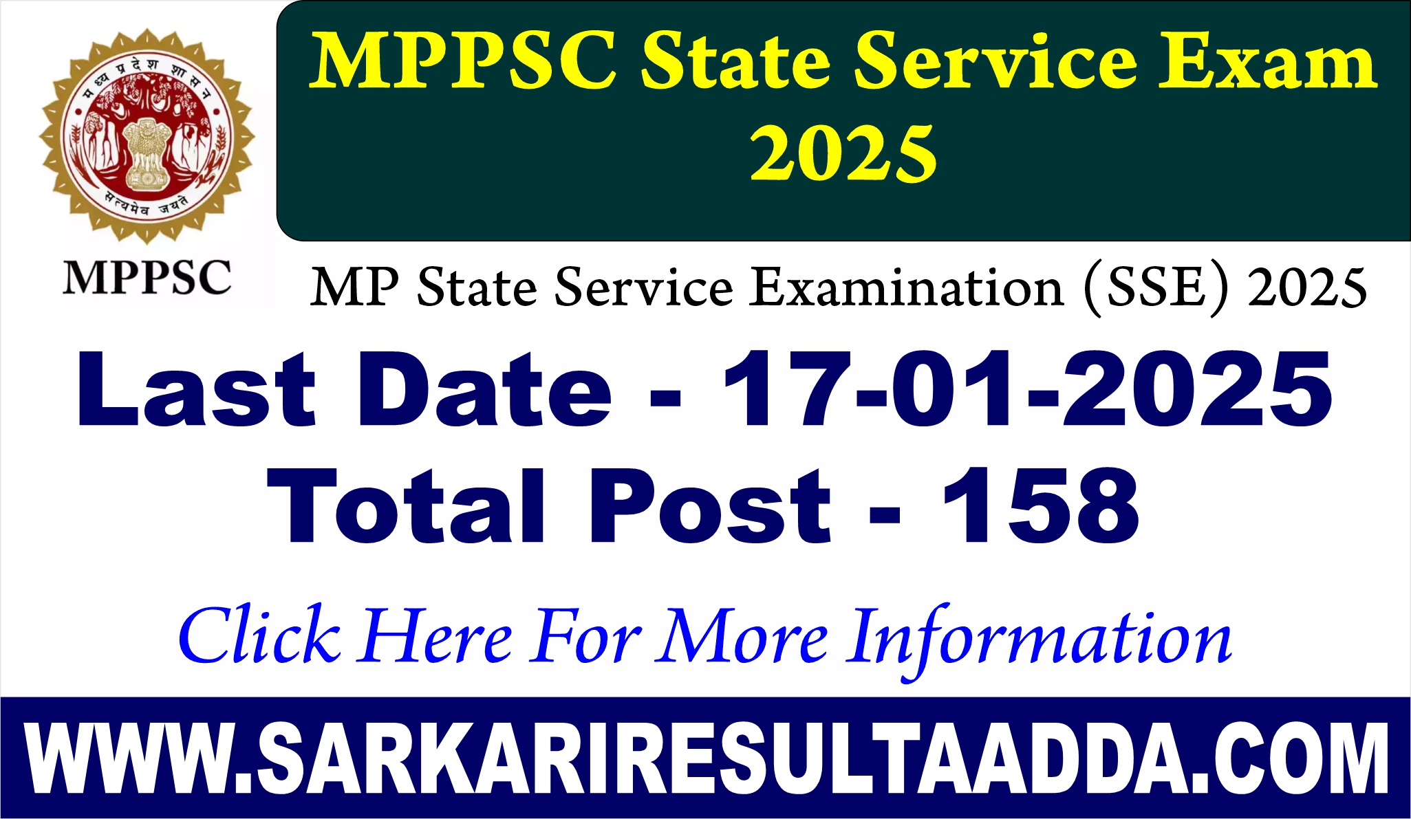 MPPSC SSE 2025 Notification – Apply Online