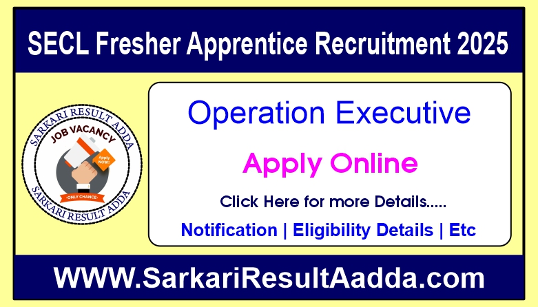 SECL Apprentice Recruitment 2025: 100 Office Executive Posts