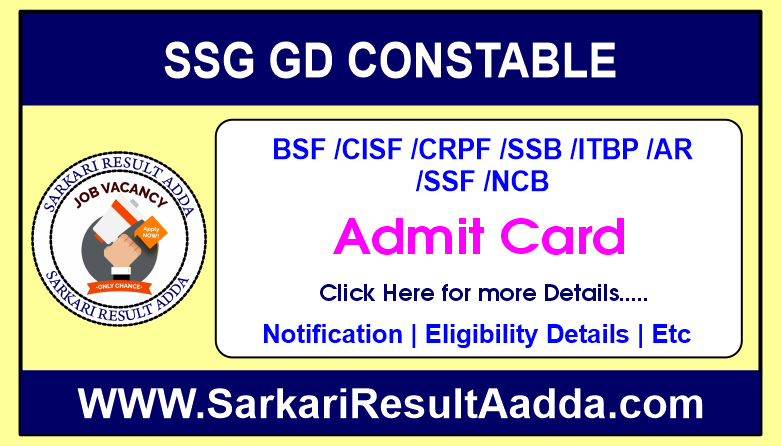 SSC GD Constable Recruitment 2024 Admit Card