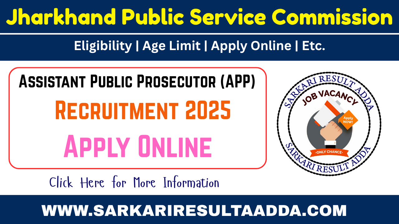 JPSC Assistant Public Prosecutor Recruitment 2025 - Apply Online for 160 Vacancy jpsc assistant public prosecutor recruitment, jpsc assistant public prosecutor vacancy, jpsc vacancies, jharkhand vacancies, jharkhand government jobs