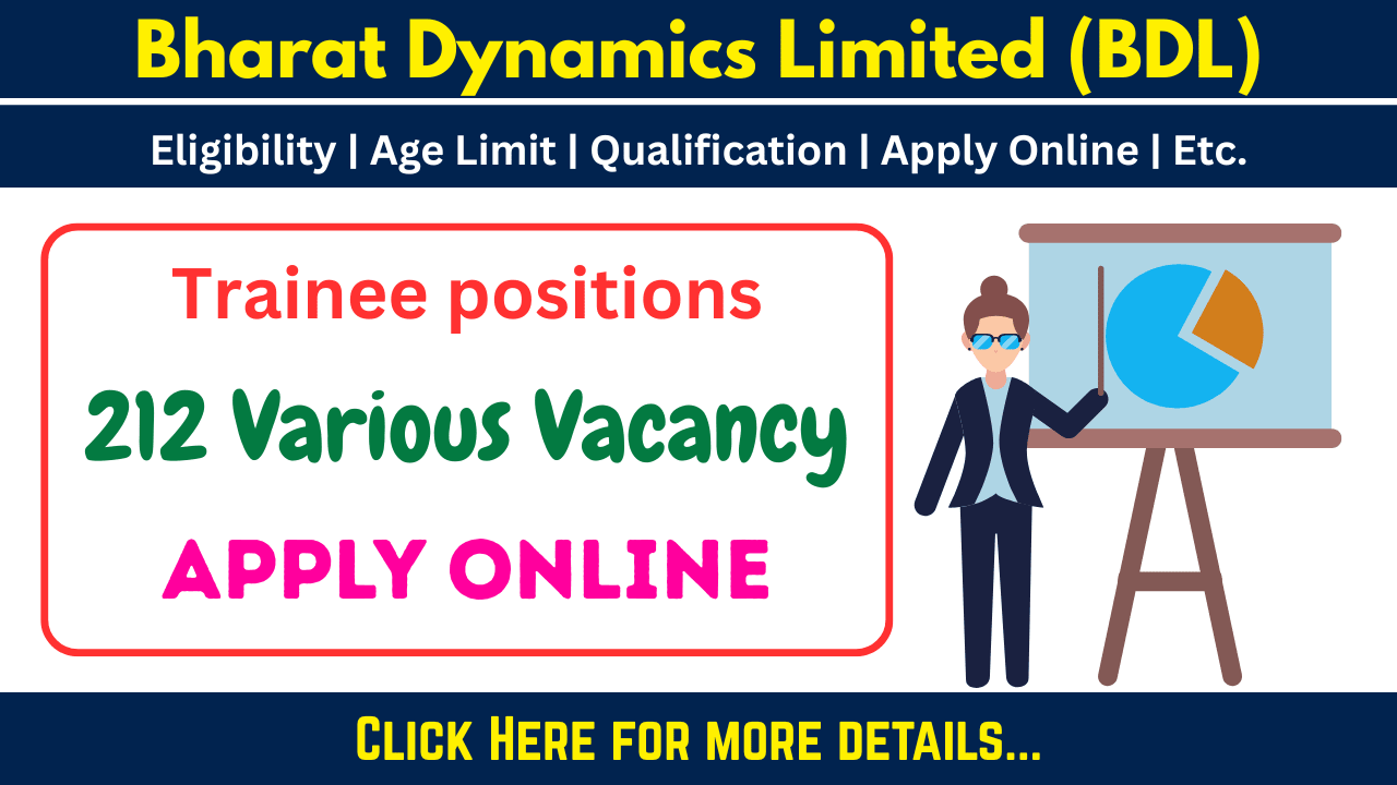 BDL Trainee Engineer & Various Vacancy - Apply Online, BDL Trainee Engineer, Officer & Assistant Vacancy