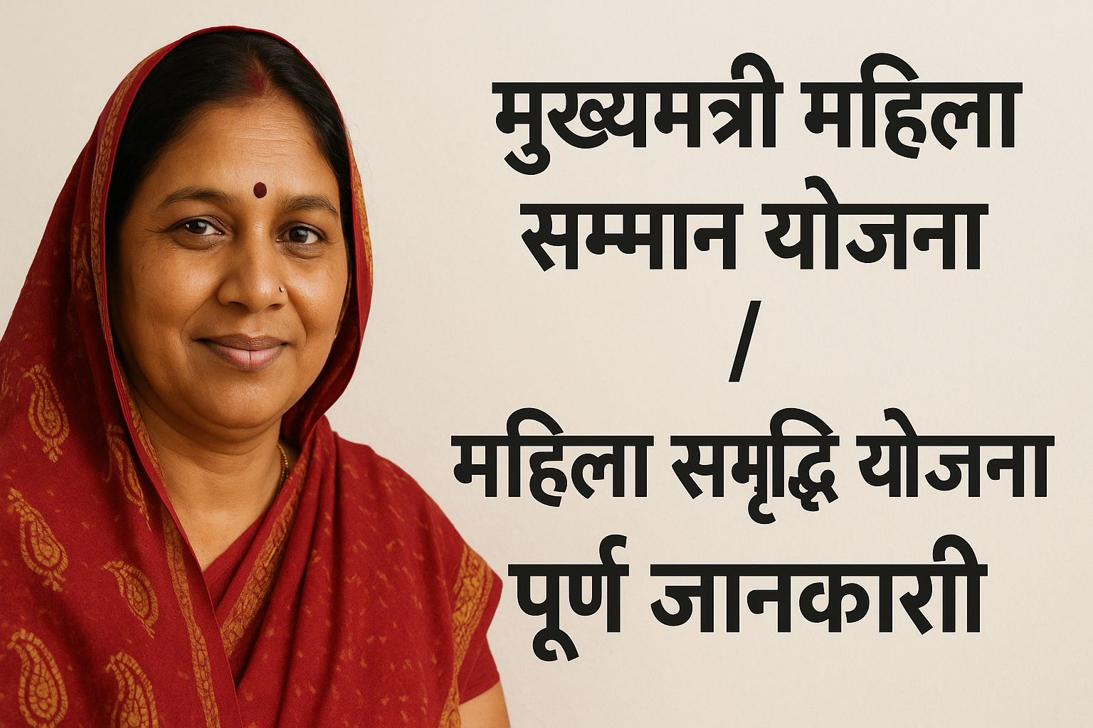 Mukhyamantri Mahila Samman Yojana Mahila Samriddhi Yojana