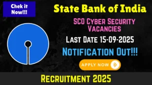 S B I Recruitment 2025: Apply Online for 12 SCO Cyber Security Posts