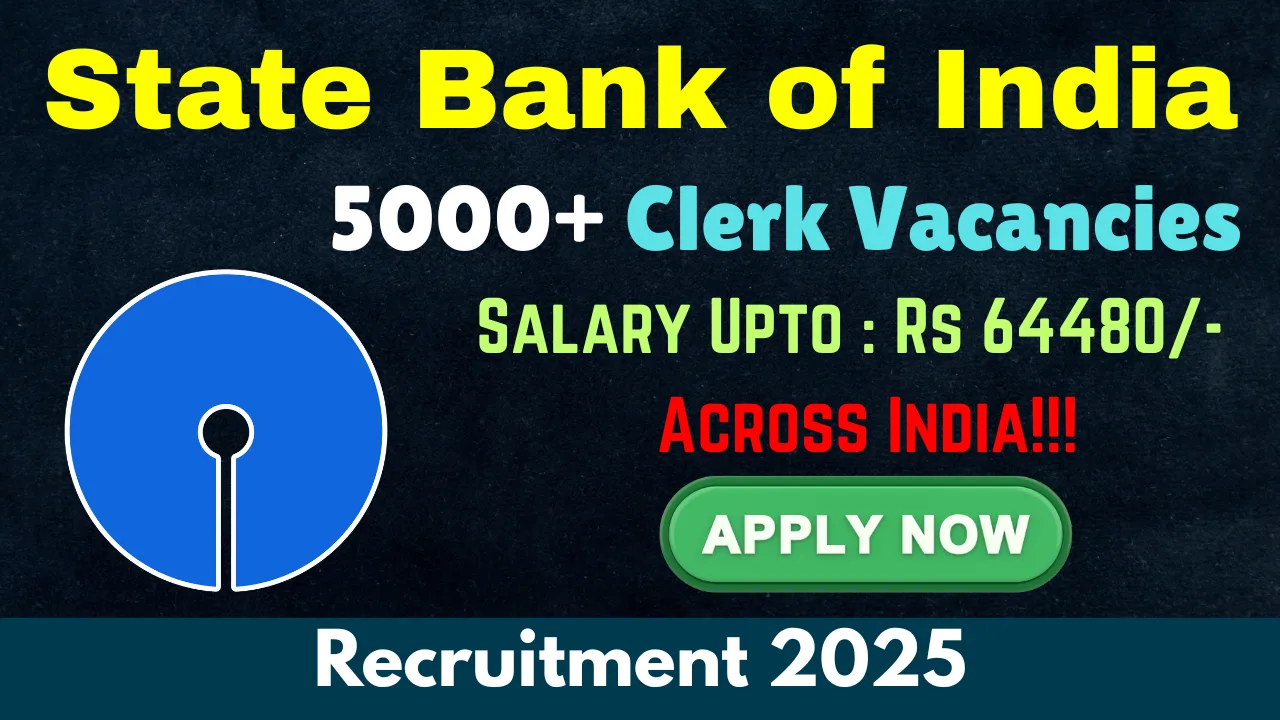 SBI Junior Associate (Clerk) Recruitment 2025 – Apply Online for 5180 Vacancies (SBI Recruitment 2025, SBI Junior Associates Job Vacancy, SBI Careers, SBI Fresher Jobs 2025, SBI Sarkari Naukri, sbi junior associate salary, sbi clerk vacancy, jobs in sbi, jobs in banking, banking jobs, SBI Junior Associate Recruitment)