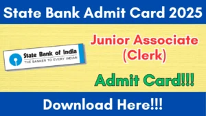 SBI Junior Associate (Clerk) Recruitment 2025 – Download Admit Card