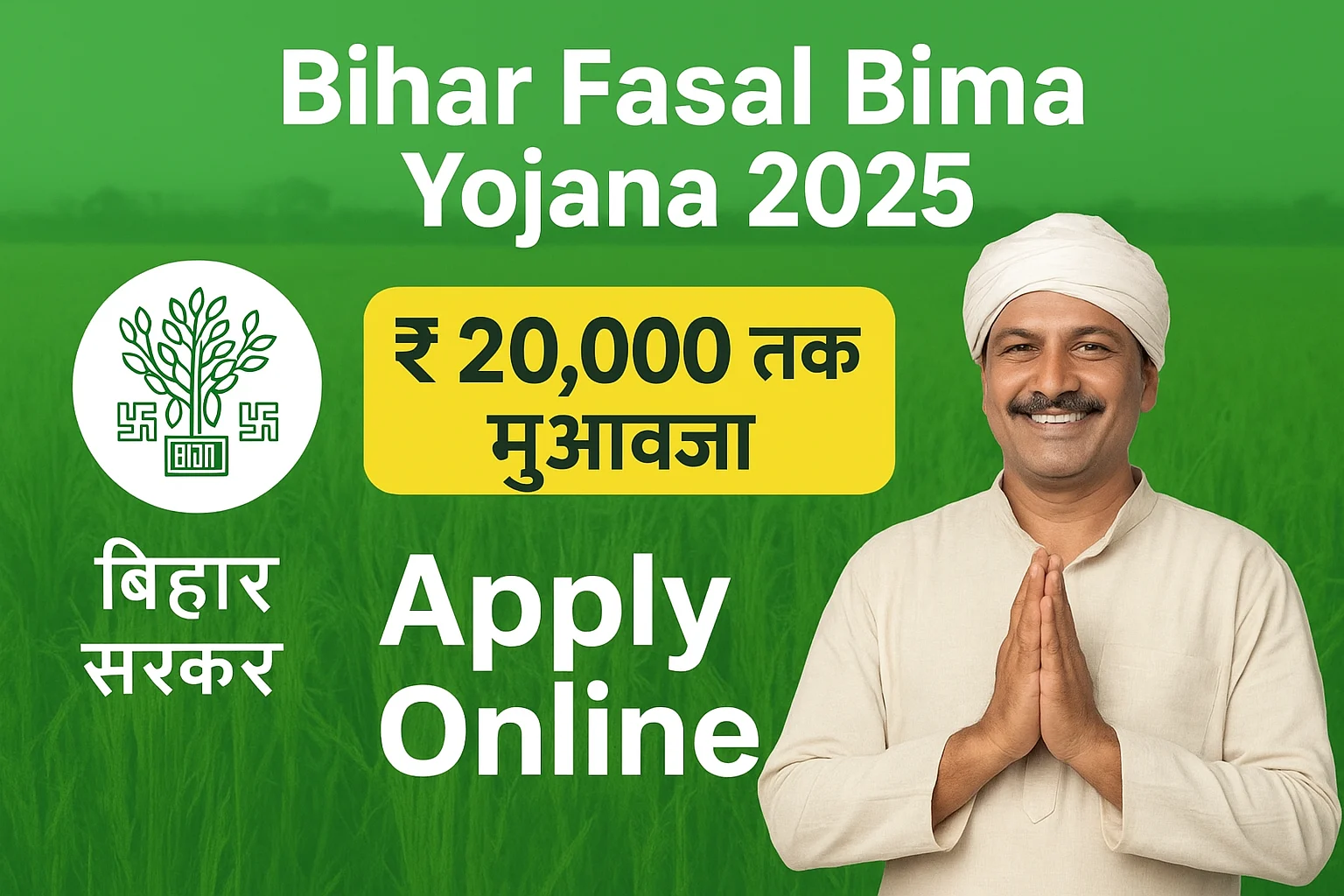 Bihar Fasal Bima Yojana 2025 Online Apply