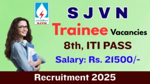 SJVN Recruitment 2025: Apply Online for 87 Workman Trainee Vacancies