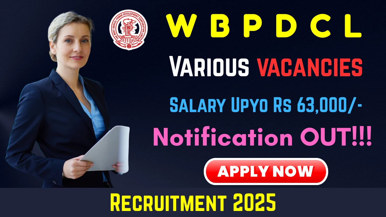 WBPDCL Recruitment 2025: Apply Online for 83 Assistant Mines Manager, Welfare Officer, Colliery Engineer & Other Posts
