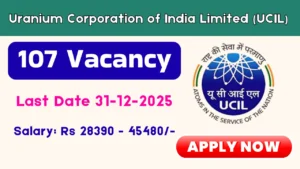 UCIL Recruitment 2025: Apply for 107 Mining Mate & Driver Posts