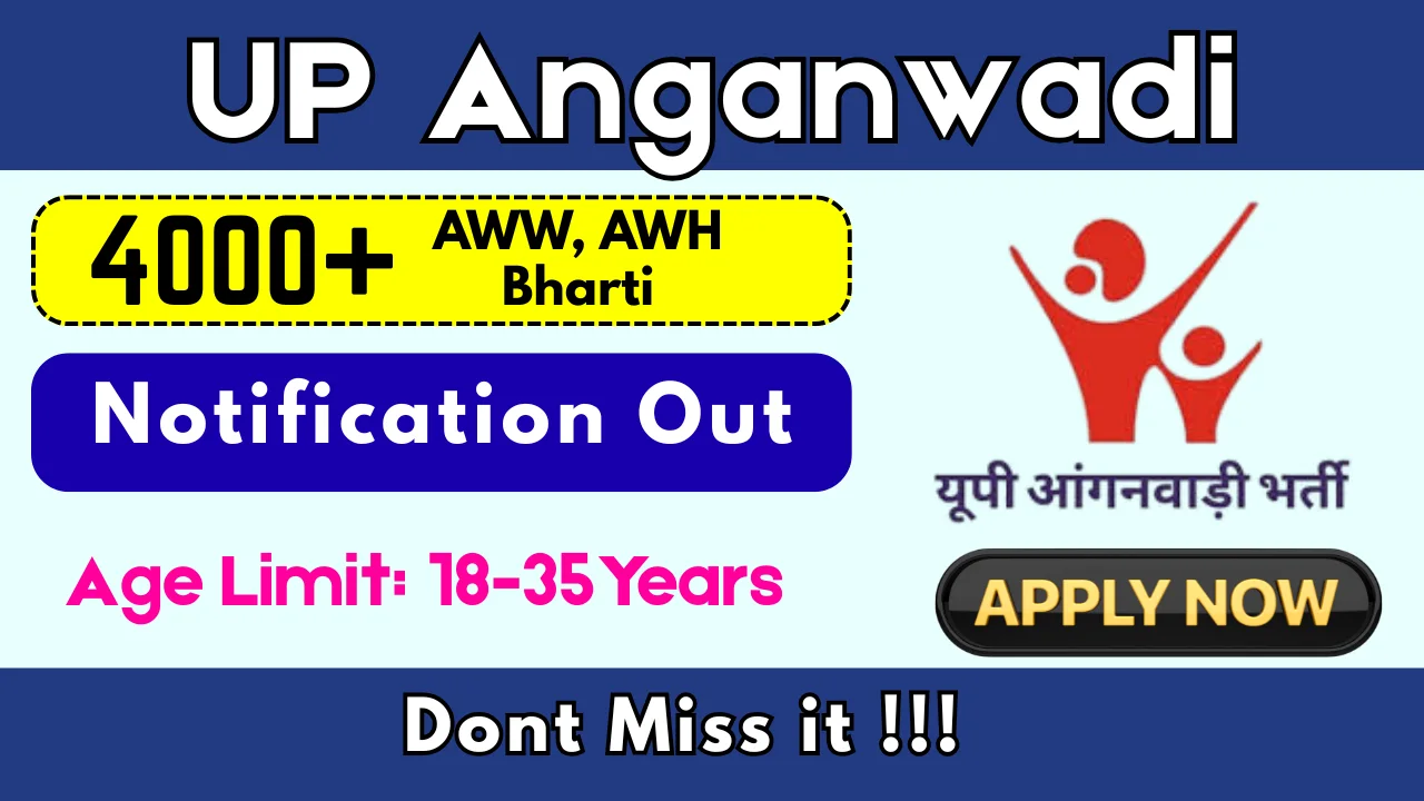 UP Anganwadi Recruitment 2025 - 4405 Worker & Helper Posts