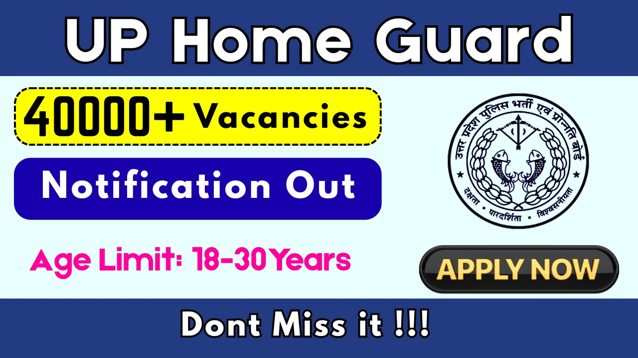 UP Home Guard Recruitment 2025: Apply Online for 41424 Posts